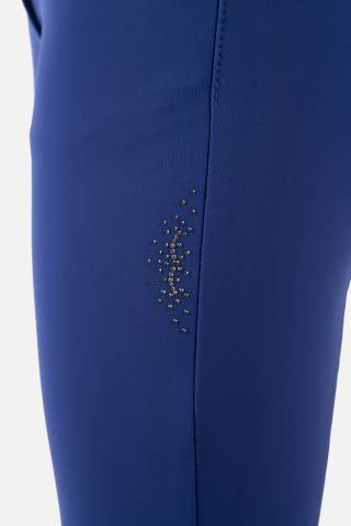 Pantalon d'&eacute;quitation Narami bleu grip genoux - Animo - femme