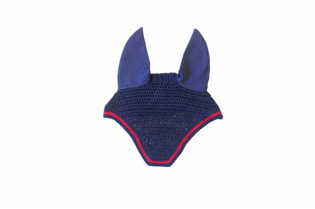 Bonnet crochet carr&eacute; - HFI - oreilles &eacute;lastiques