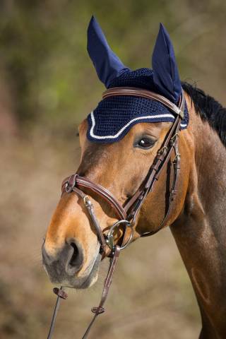 Bonnet crochet carré - HFI - oreilles élastiques