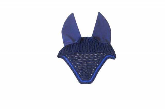 Bonnet crochet carr&eacute; - HFI - oreilles &eacute;lastiques