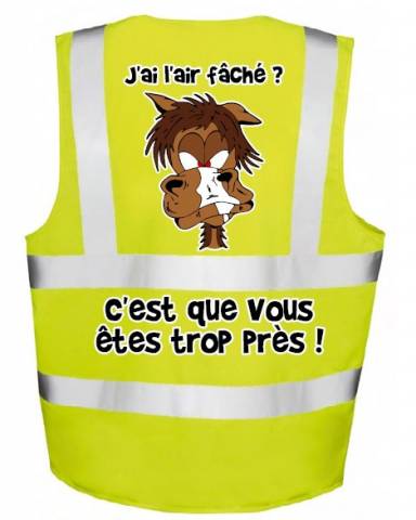 Gilet de sécurité fluorescent - distances - pack de 12