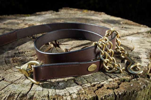 Longe de pr&eacute;sentation en cuir - HFI - 2m10