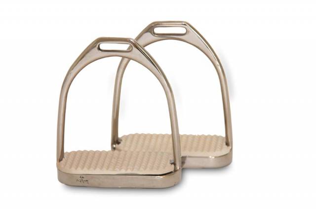 Etriers inox - HFI - Semelles en caoutchouc blanc