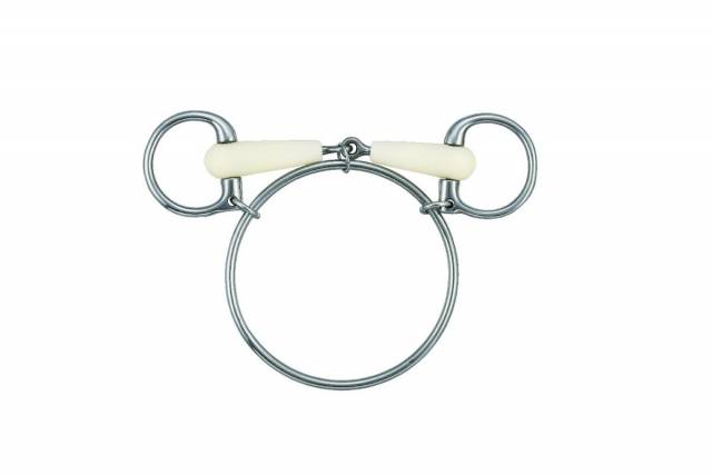 Mors dexter anneau simple joint - Happy Mouth - inox et résine