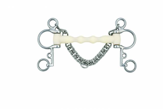 Mors pelham droit mullen Happy Mouth - acier inoxydable