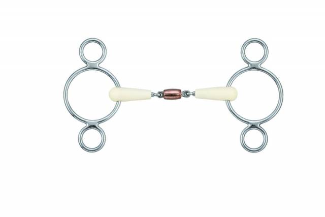 Mors double brisure happy mouth pessoa 3 rings - cuivre