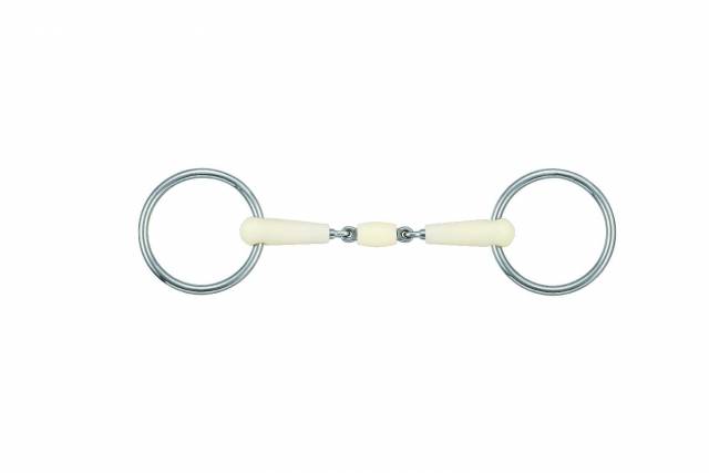 Mors double brisure Happy Mouth loose ring - inox