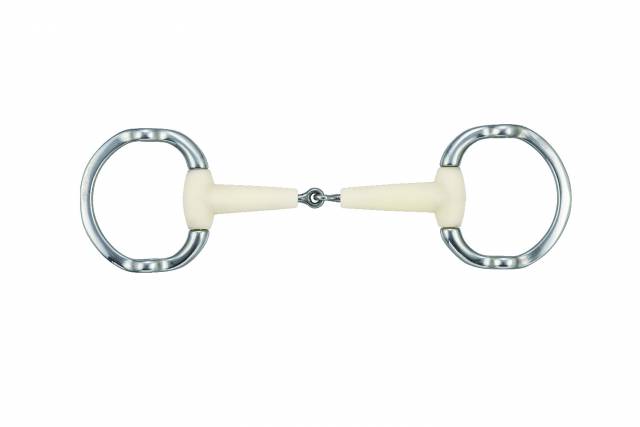 Mors releveur simple brisure 125 mm - Happy Mouth - Inox et résine