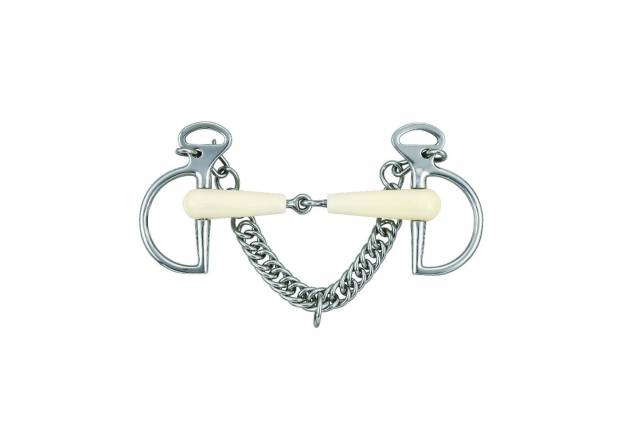 Mors kimberwick simple brisure - Happy Mouth - acier inoxydable