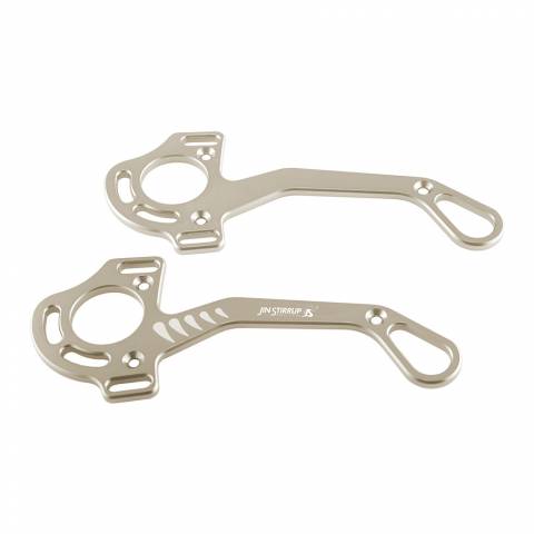 Branches de hackamore longues en aluminium Jin Stirrup