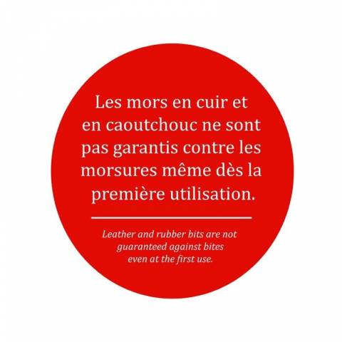 Mors en cuir à aiguilles droit - Jump'in