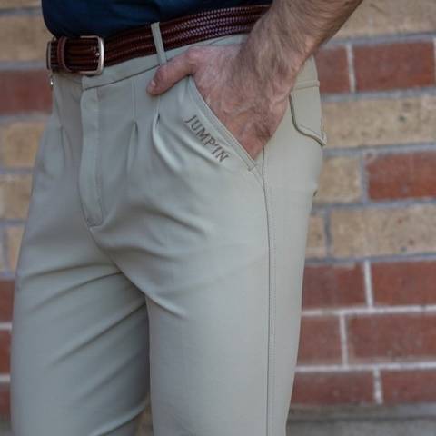 Pantalon d'&eacute;quitation homme &agrave; pinces Tom - Super X - Jump'in