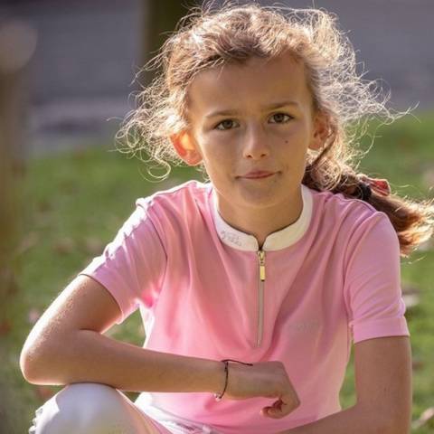 Polo de concours blanc manches courtes - Charlie