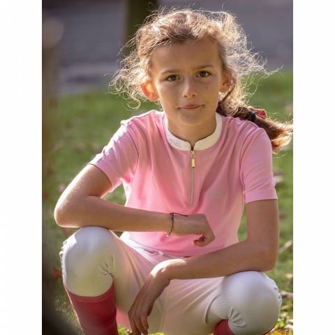 Polo de concours blanc manches courtes - Charlie