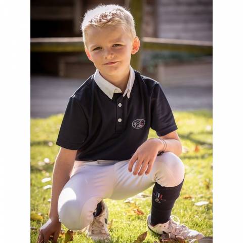 Polo de concours blanc manches courtes - Gaston - Jump'in