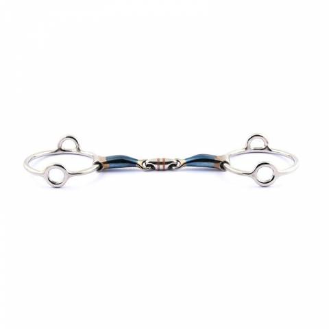 Mors Blue Steel releveur double brisure - Jump'in