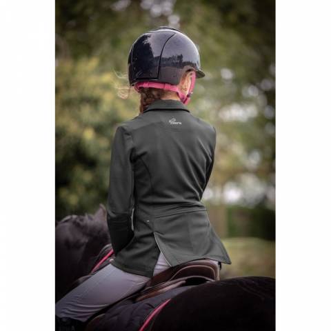 Veste de comp&eacute;tition Junior noire Fille Charlie - Jump'in