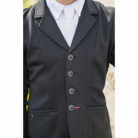 Veste de comp&eacute;tition Junior noire - Mixte Gaston - Jump'in