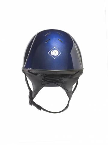 Casque Charles Owen Ayrbrush Reflection Visière Large Marine Brillant