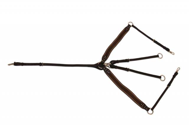 Bricole élastique et martingale Diamond - HFI - cuir et élastique