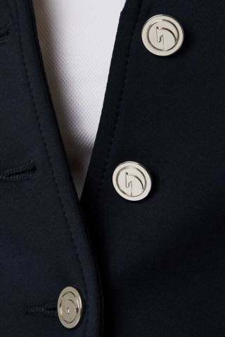 Veste de concours noire liseré blanc Horze