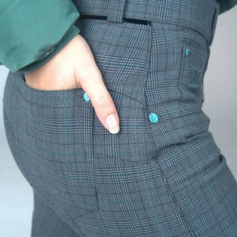 Pantalon Flag's&cup Check femme