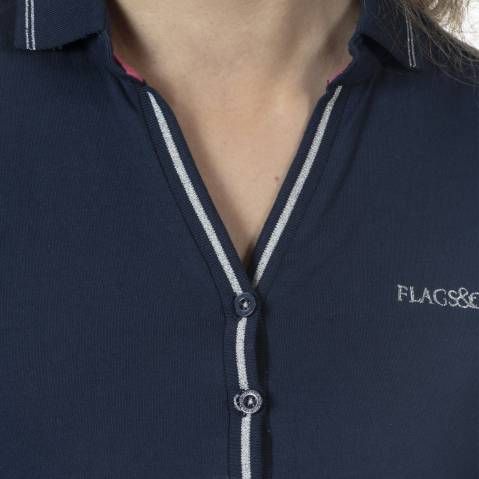 Polo dame rosa flag's & cup - - autre marque -