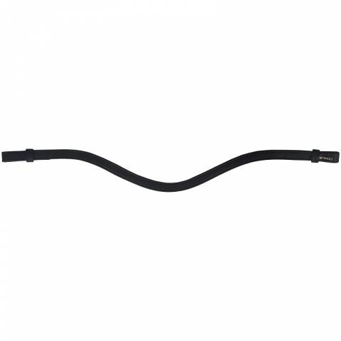 Frontal cuir lisse noir - Horka - cuir de vache