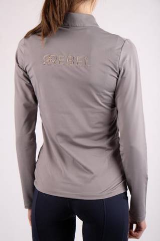 Polo concours manches longues rose brillant rebel - Montar