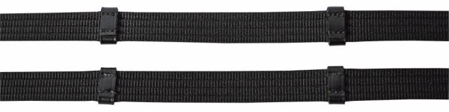 Rênes tissu avec arrêtoirs en cuir - Harry's horse