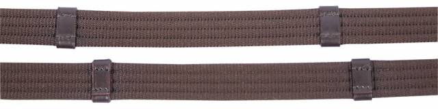 Rênes tissu avec arrêtoirs en cuir - Harry's horse