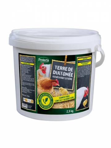 Terre diatomée seau 2.5kg - asséchant naturel
