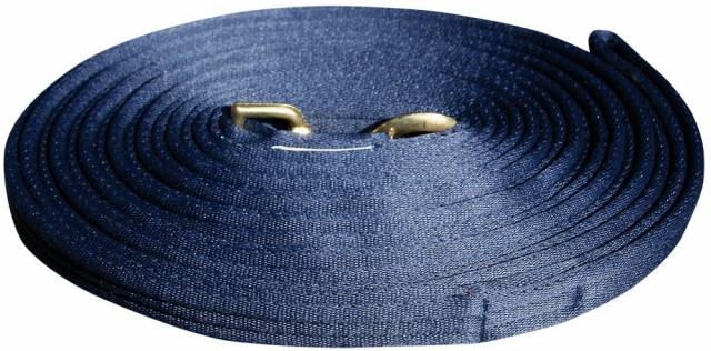 Longe de travail 8m - Harry's Horse - Souple avec mousqueton dor&eacute;