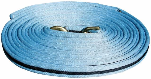 Longe de travail 8m - Harry's Horse - Souple avec mousqueton dor&eacute;