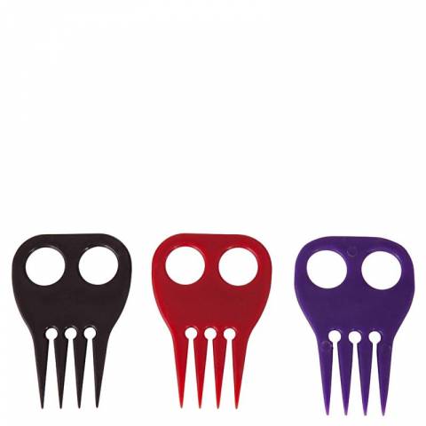 Peigne à tresser plastique assorti - BR