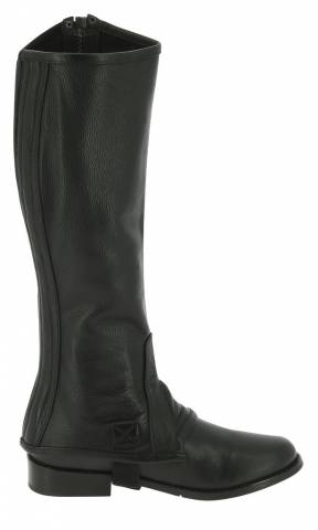 Mini chaps en cuir galbées - equithème - cuir de vachette