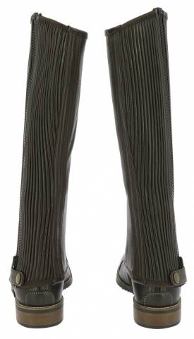 Mini chaps en cuir galbées - equithème - cuir de vachette