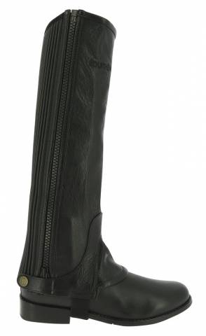 Mini chaps en cuir galbées - equithème - cuir de vachette