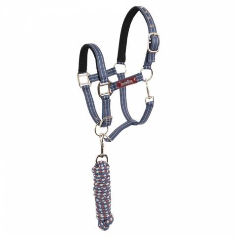 Licol doublé néoprène avec longe assortie - br