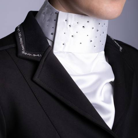 Cravate Lavallière satinée avec cristaux - Harrys horse