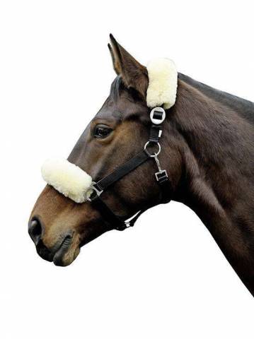 Pièce mouton pour licol - hkm - 30 cm avec velcro