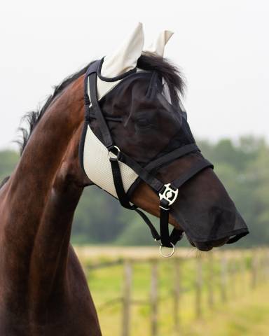 Flymask anti-mouches avec nez détachable - QHP