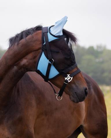 Flymask anti-mouches avec nez détachable - QHP