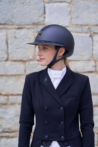 Casque miss shadowmatt 2.0 personnalise crystal leaf Samshield