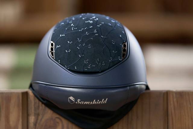 Casque miss shadowmatt 2.0 personnalise crystal leaf Samshield