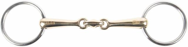 Filet de bride double brisure maillechort - Harrys horse - mors inox