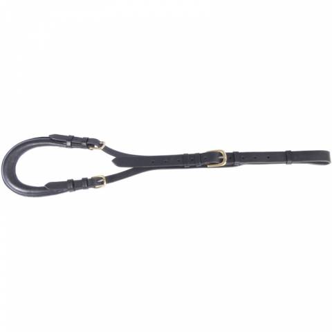 Croupière réglable en cuir TdeT - boucleries laiton