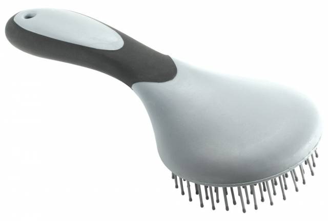 Brosse à crins Hippo-tonic - large tête ronde, picots souples