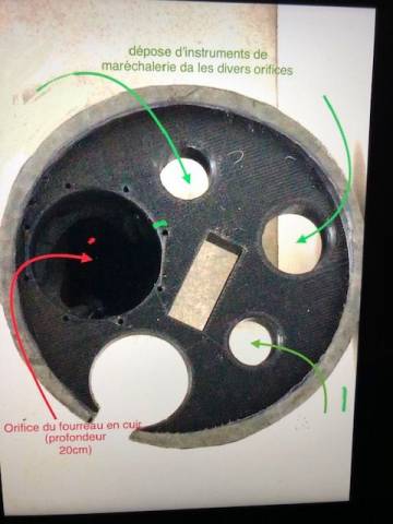 Trépied pour parage-maréchalerie