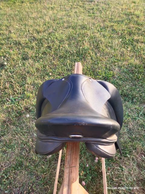 Selle Décathlon  en cuir noir